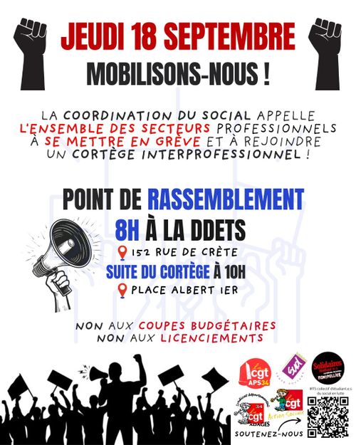 Rassemblement secteur social et interpro