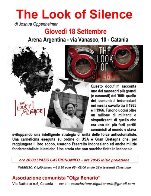 Proiezione del film THE LOOK OF SCIENCE, di Joshua Oppenheimer