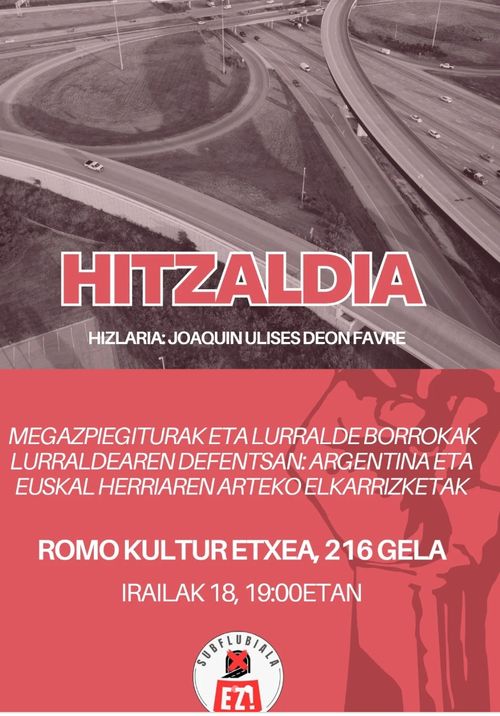 MEGAZPIEGITURAK ETA LURRALDE BORROKAK LURRALDEAREN DEFENTSAN: ARGENTINA ET EHren ARTEKO ELKARRIZKETAK