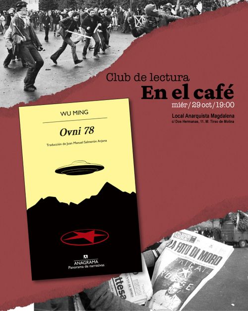 Club de lectura «En el café»: Ovni 78 de Wu Ming